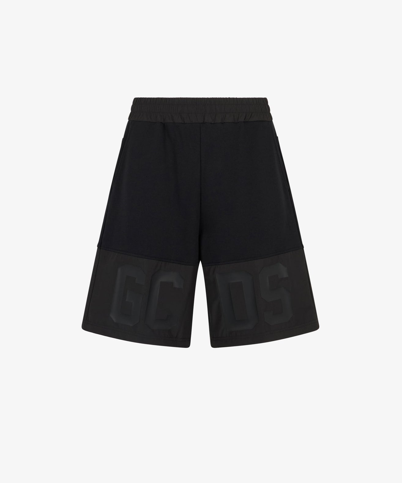 GCDS - ברמודה B1XM3102JI1 99 BLACK LOGO NYLON