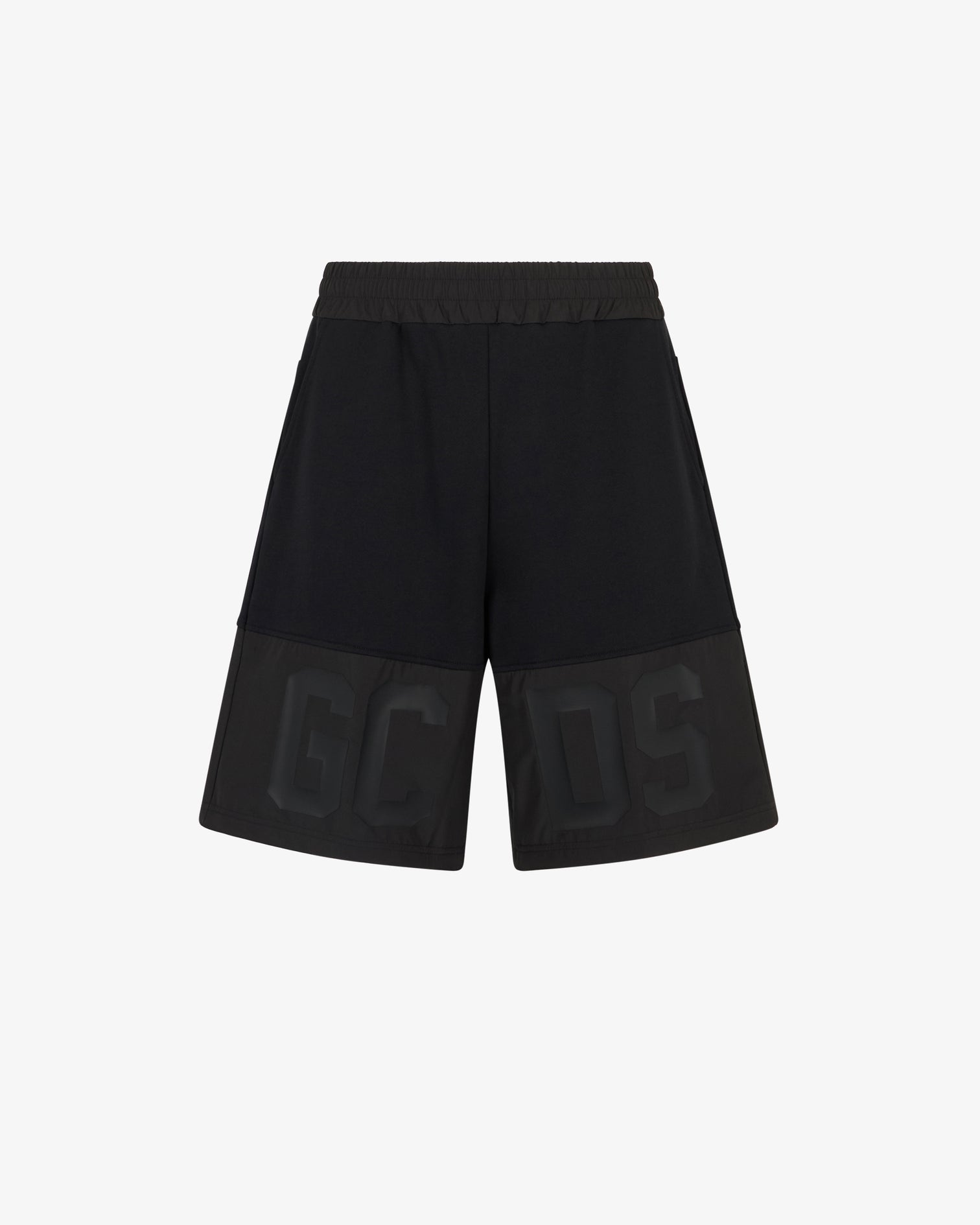 GCDS - ברמודה B1XM3102JI1 99 BLACK LOGO NYLON