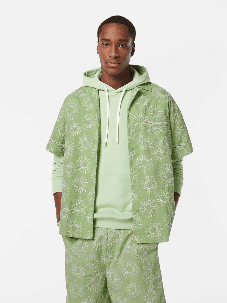 סקוץ' אנד סודה - מכופתרת פשתן רקמה ירוק בהיר 180332 300 SU25