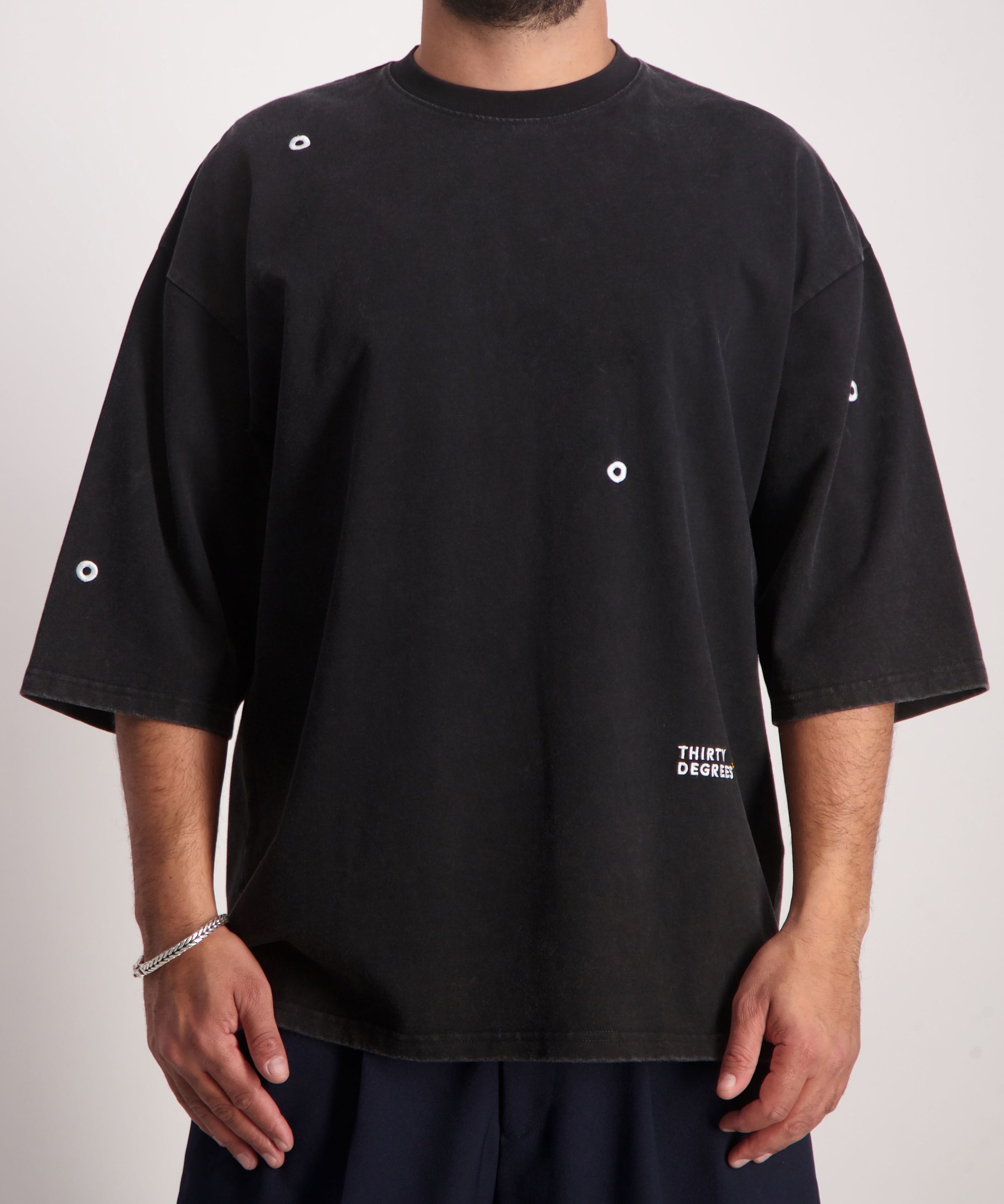 THIRTY DEGREES חולצה טי 3/4 - 30 מעלות 30SS26-5 Circels