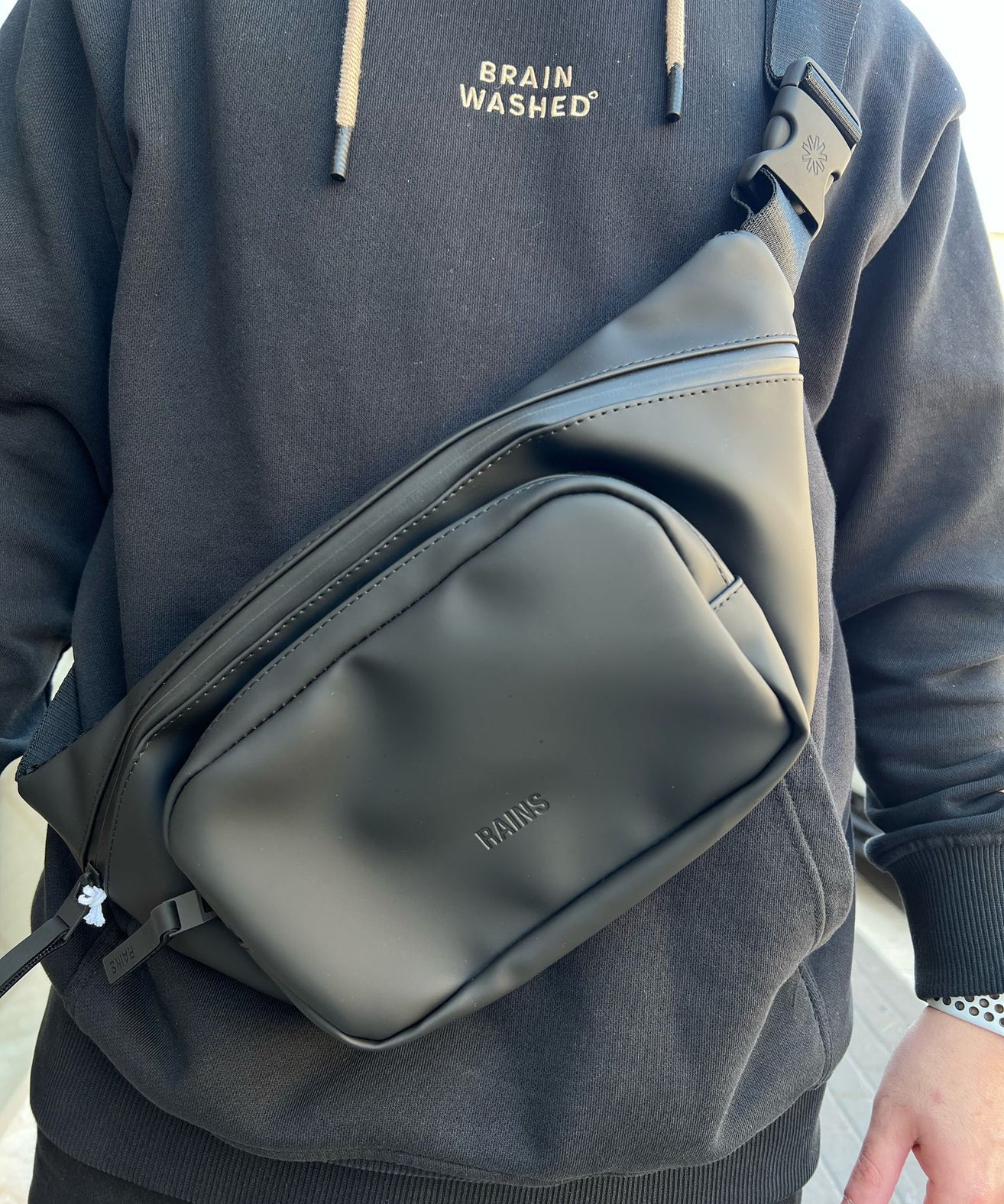 ריינס - RAINS תיק פאוץ' עמיד במים 114720 Bum Bag w3 Black