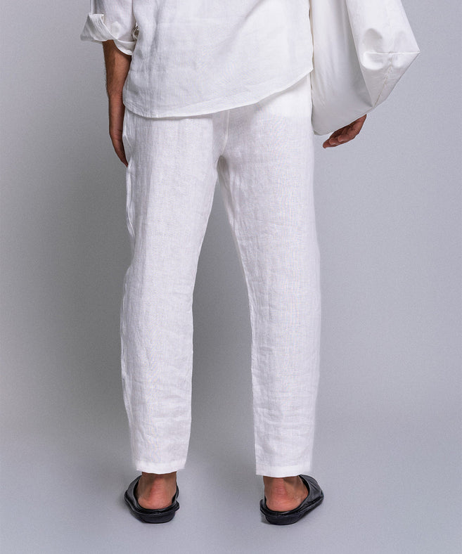 THIRTY DEGREES - מכנס פשתן LINEN TROUSERS 02 NEW.