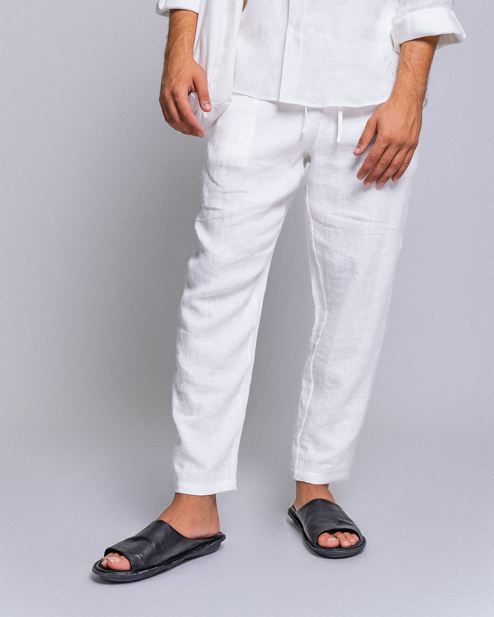 THIRTY DEGREES - מכנס פשתן LINEN TROUSERS 02 NEW.