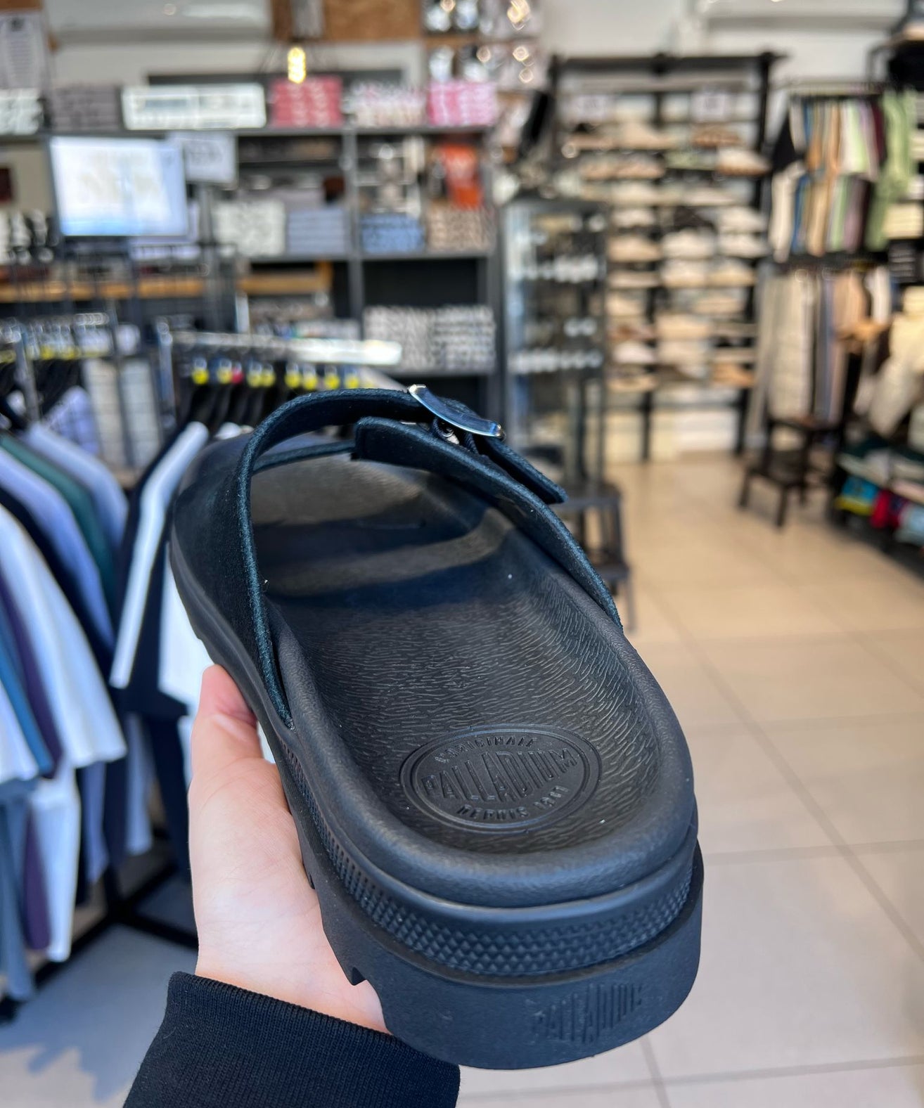 פלדיום – סנדלים לגברים 74455 008 BLACK DUNELITE RIVIERA SDE