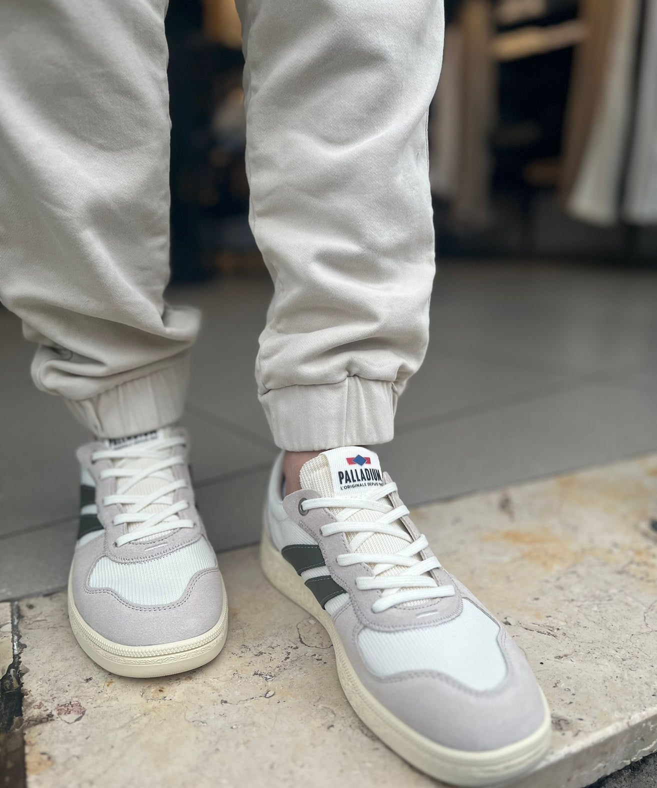 פלדיום - סניקרס רשת/זמש PALLACUP FLAME TX 74486-090