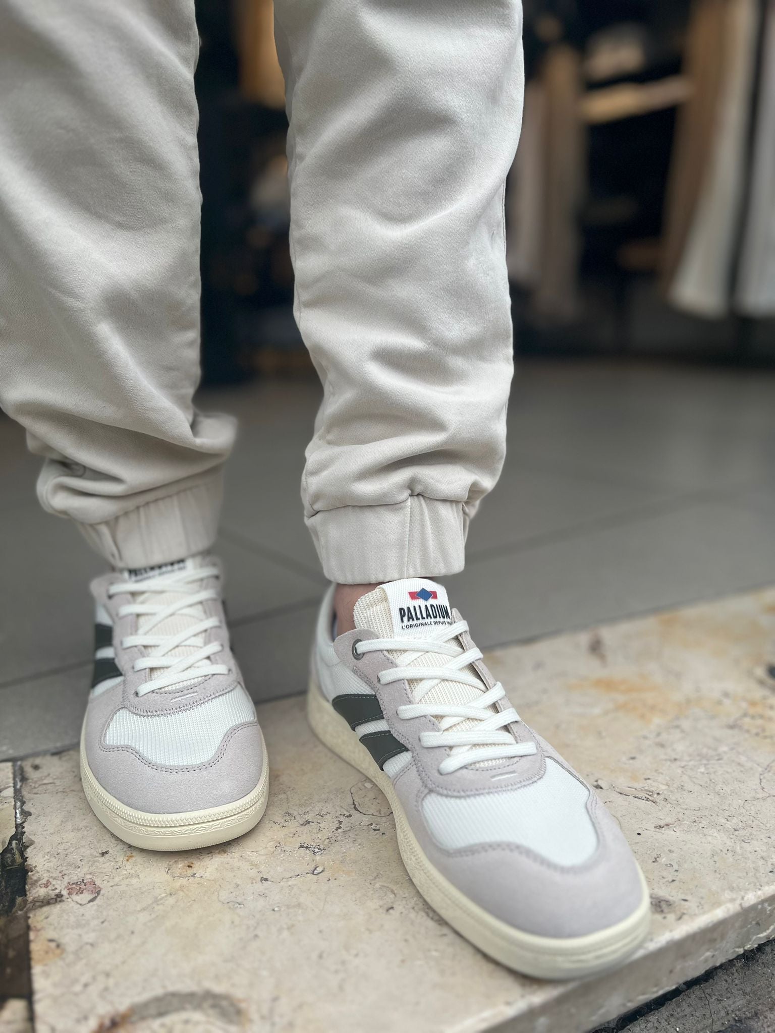 פלדיום - סניקרס רשת/זמש PALLACUP FLAME TX 74486-090