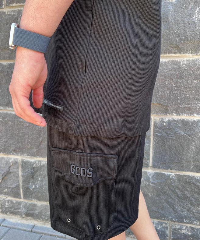 GCDS - חליפה וופל אוברסייז 100% כותנה GC251MS02