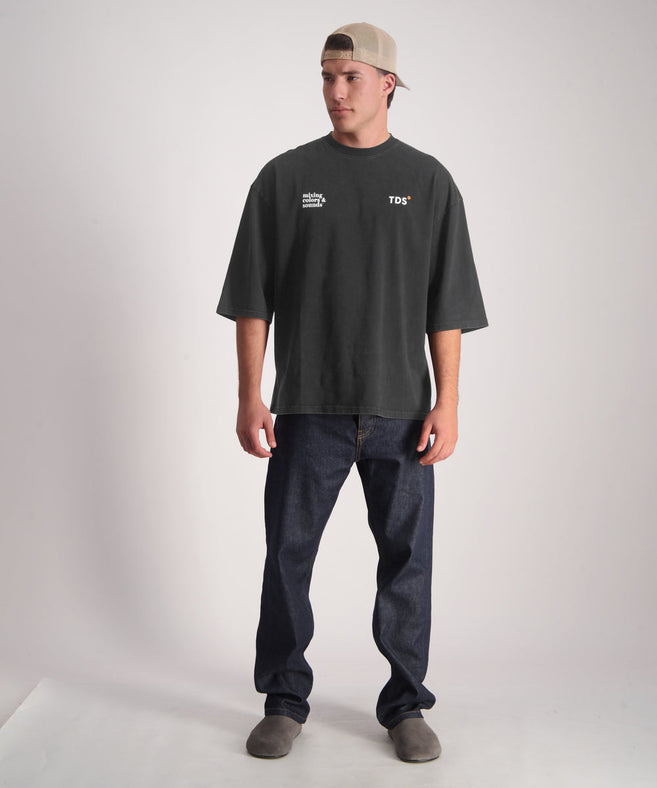 THIRTY DEGREES - 30FW26-22  3/4 טי אוברסייז Clean Soun Tee New