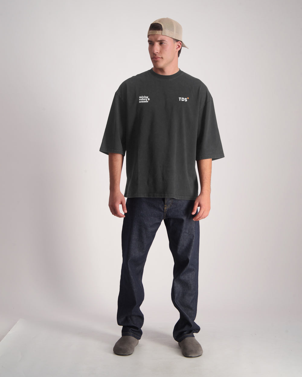 THIRTY DEGREES - 30FW26-22  3/4 טי אוברסייז Clean Soun Tee New