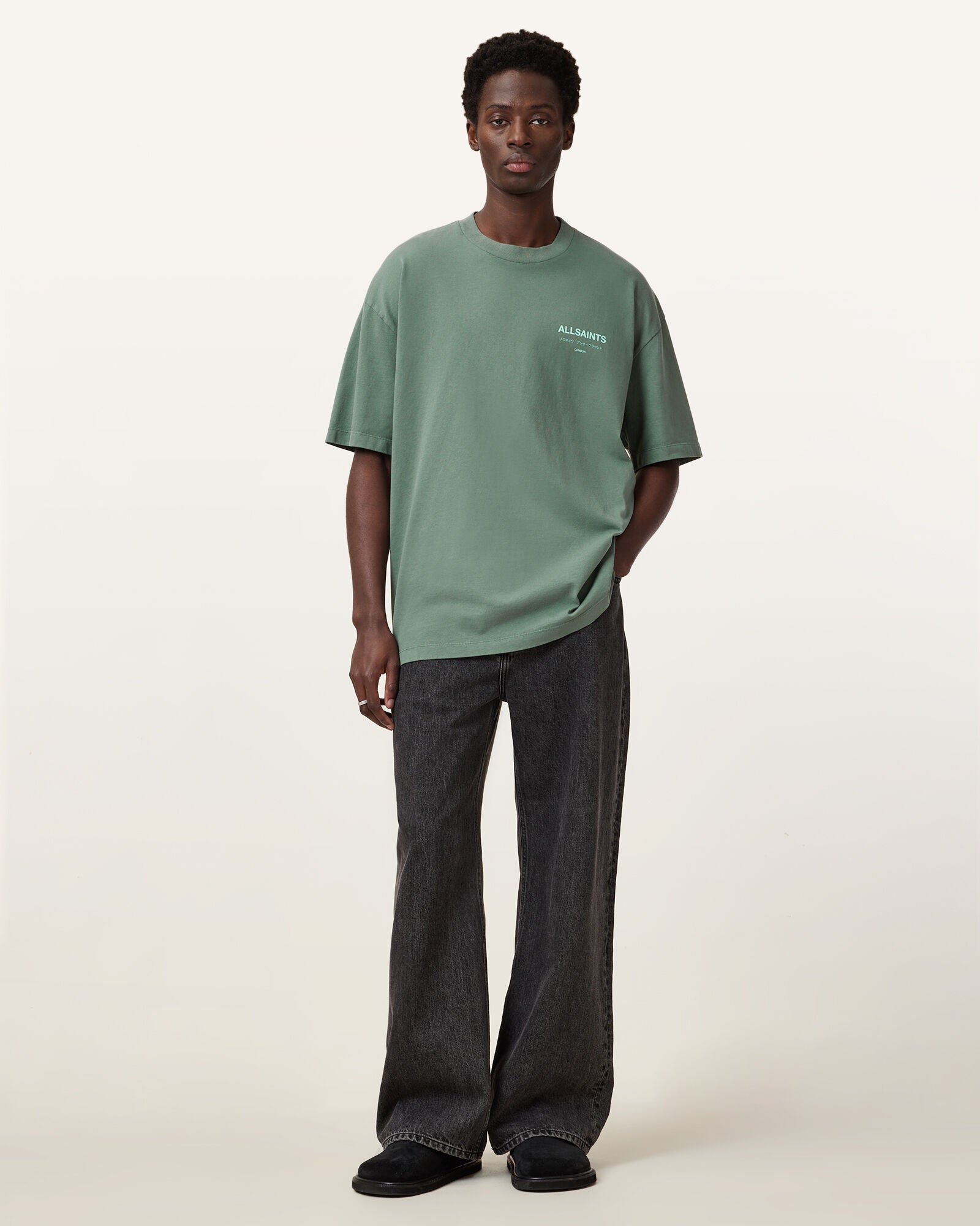 אולסיינטס - אוברסייז שרוול קצר M071PB Smokey Green