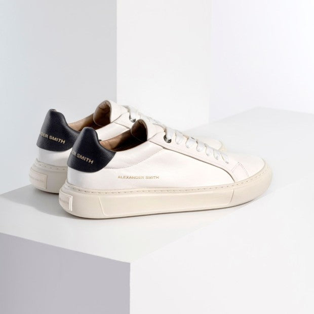 ALEXANDER SMITH - סניקרס SHOHO MAN 3661 WHITE/BLACK