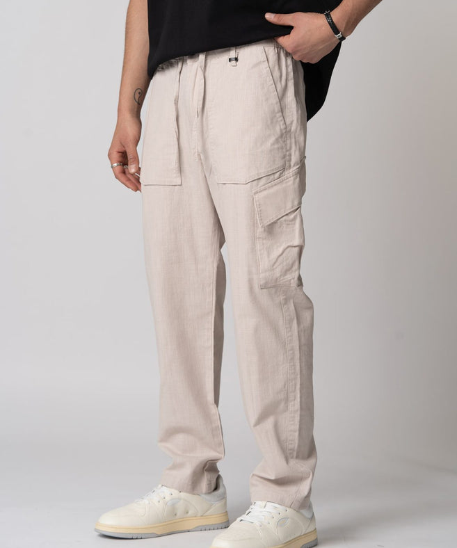 קרייזר - מכנס פשתן  Dana STONE-STRAIGHT