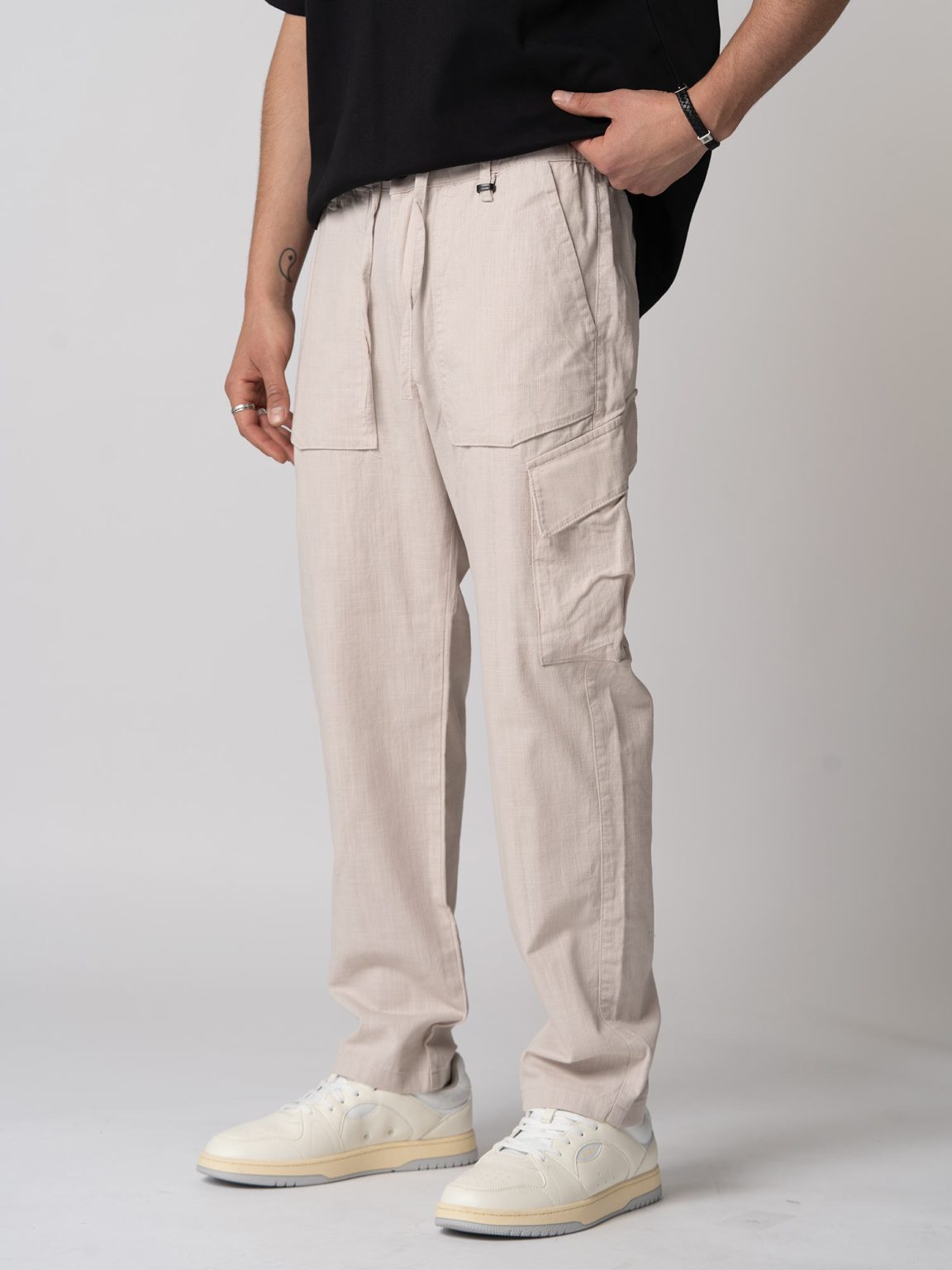 קרייזר - מכנס פשתן  Dana STONE-STRAIGHT