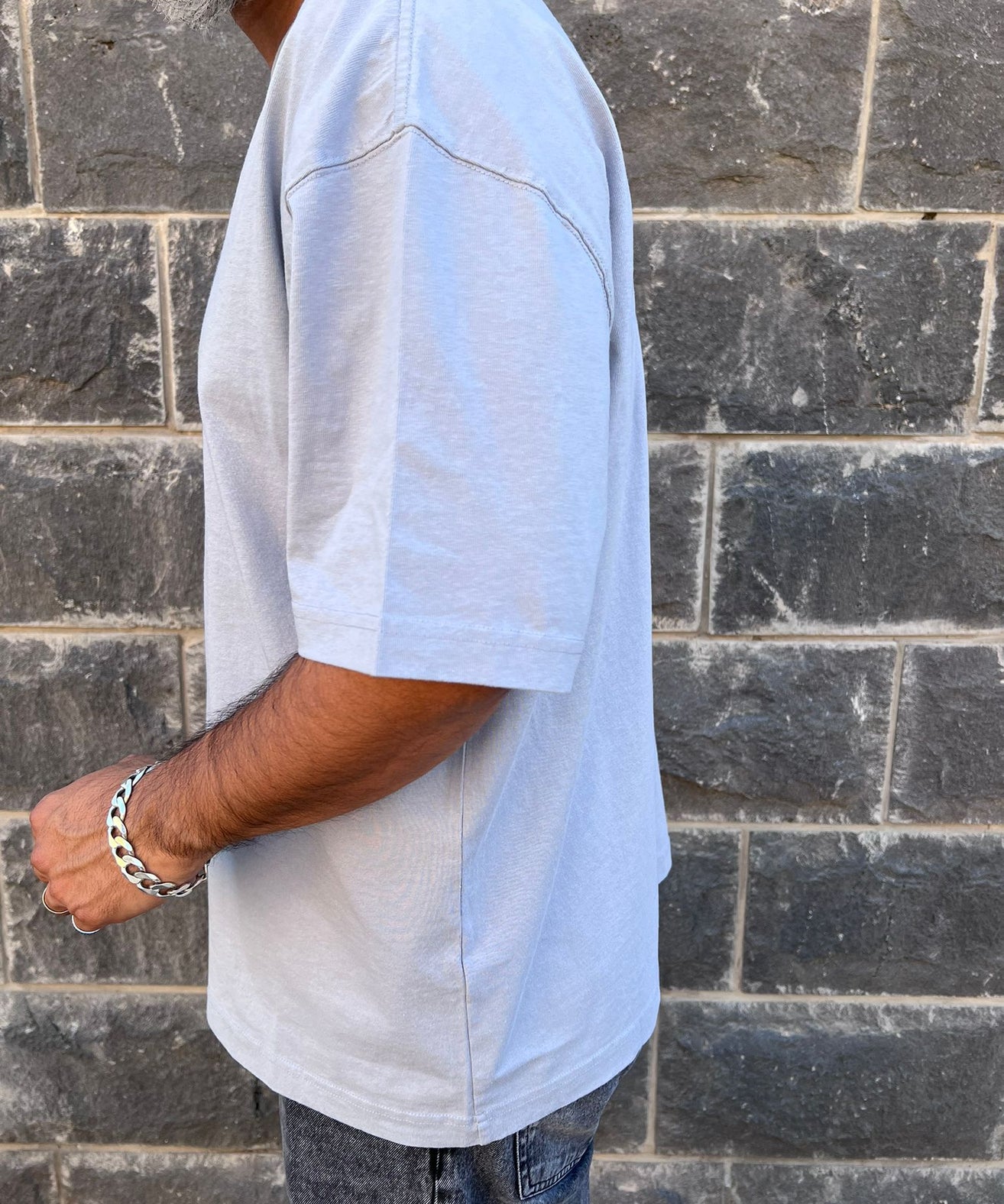 אולסיינטס - אוברסייז שרוול קצר M072PB Willow Blue