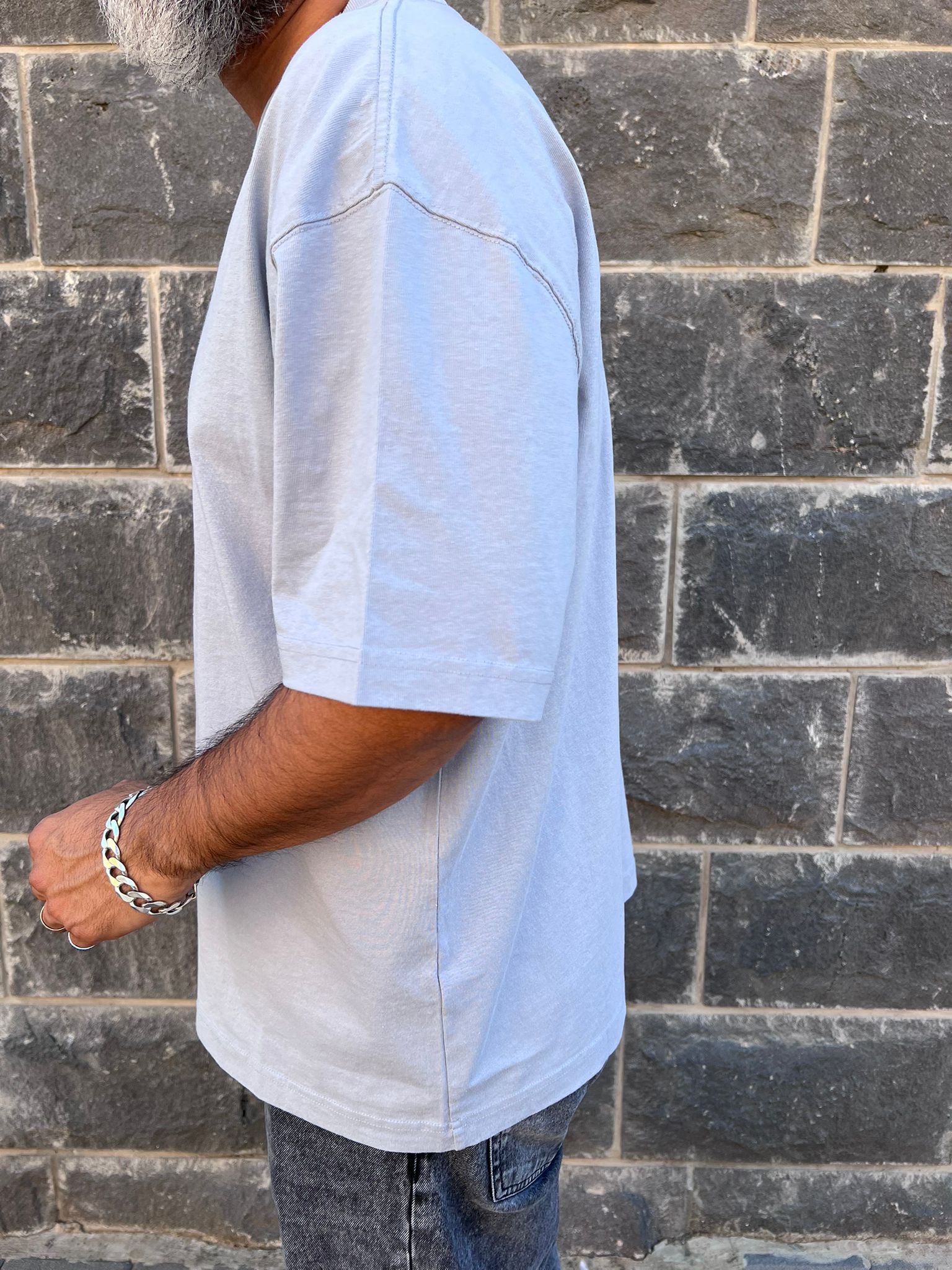 אולסיינטס - אוברסייז שרוול קצר M072PB Willow Blue