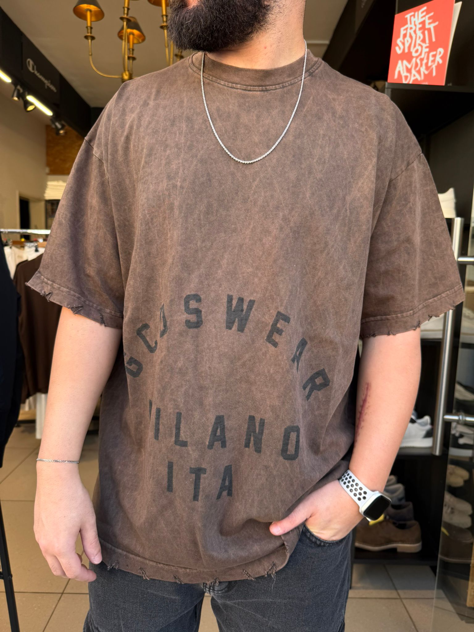 GCDS - חולצה טי אוברסייז FADED B2CM2312JF1