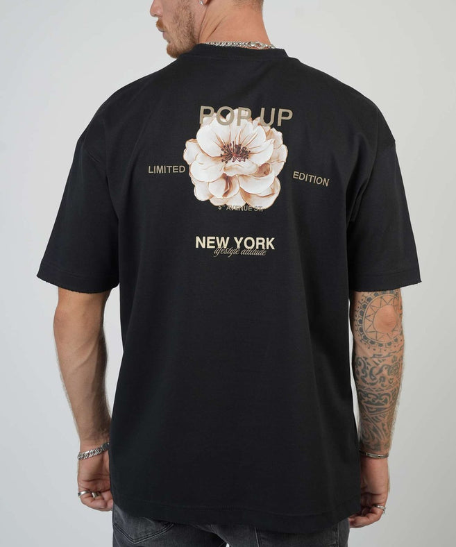 קרייזר -  חולצה טי אוברזייס מבד מרצרייז CRT26-101