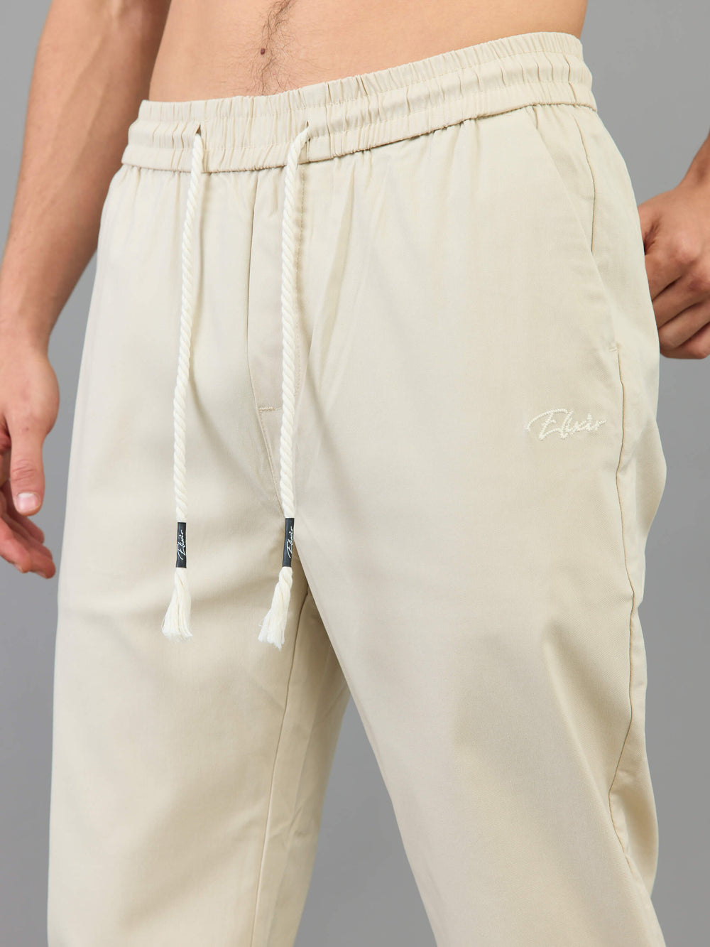 אליקסיר - דגמ"ח ELIXIR Classic Strip בד פסים Off White