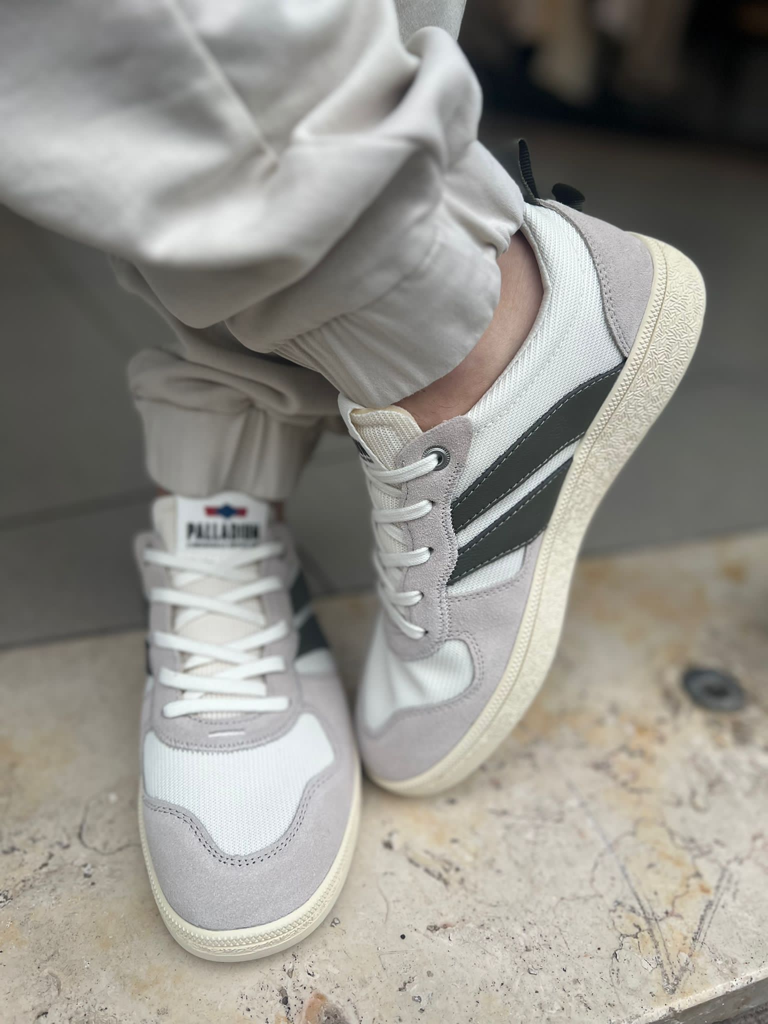 פלדיום - סניקרס רשת/זמש PALLACUP FLAME TX 74486-090