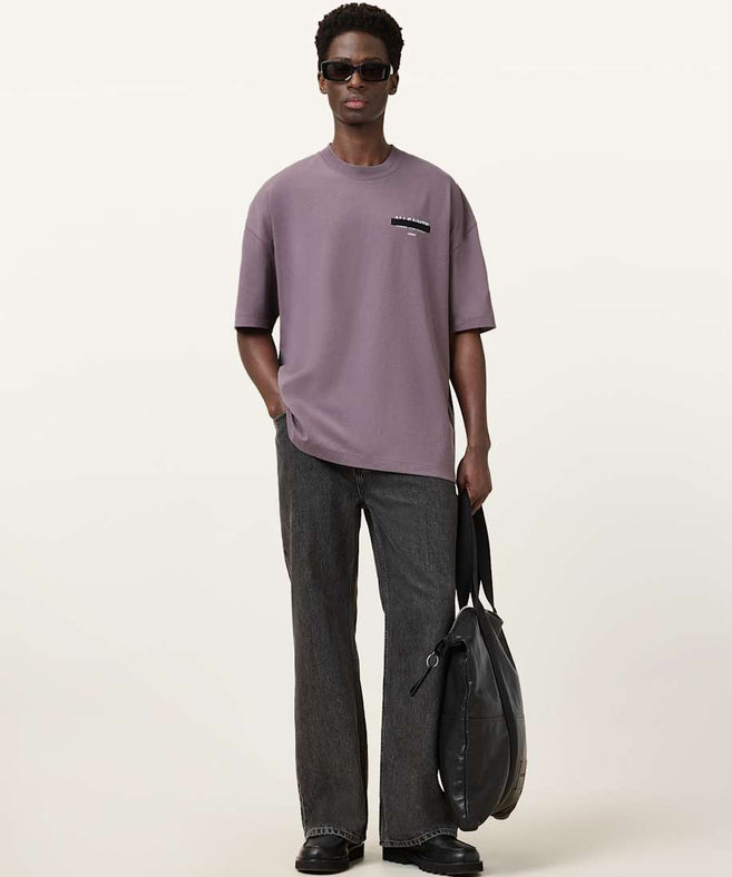 אולסיינטס - אוברסייז שרוול קצר M002PC PUCE PURPLE