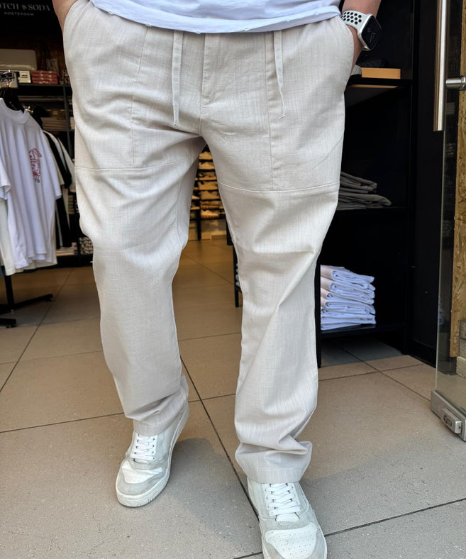 קרייזר - מכנס פשתן 25S20 OHAD STONE-STRAIGHT