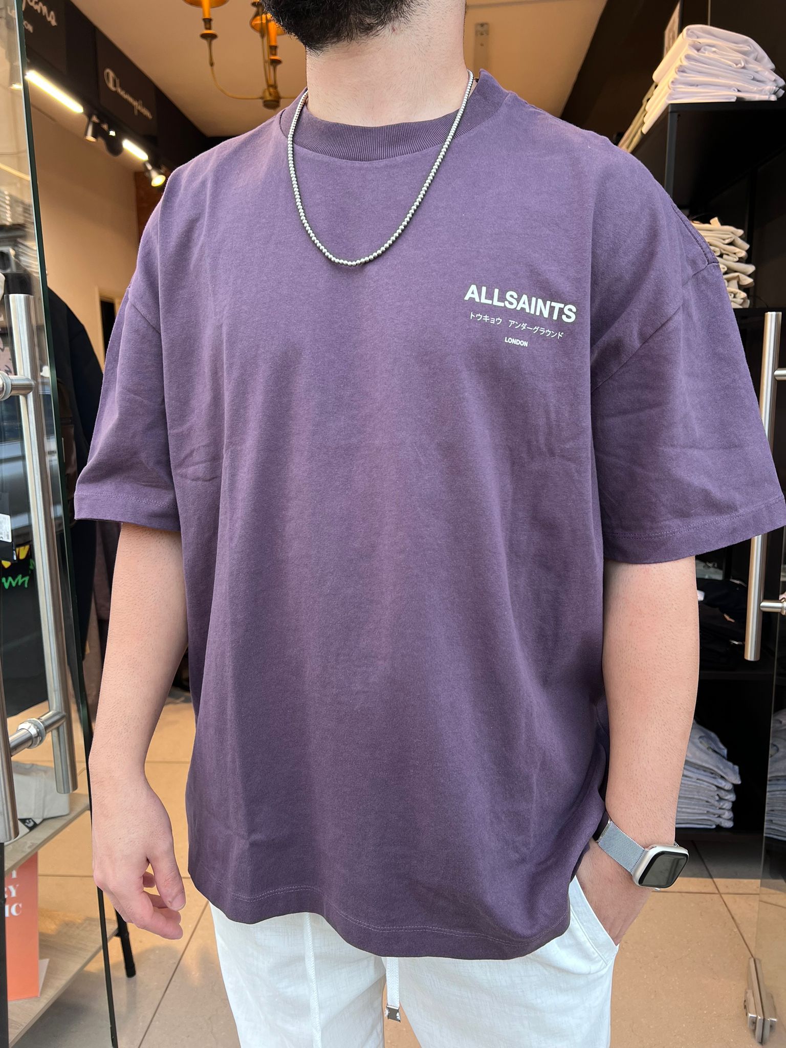 אולסיינטס - אוברסייז שרוול קצר Cosmic Purple M071PB