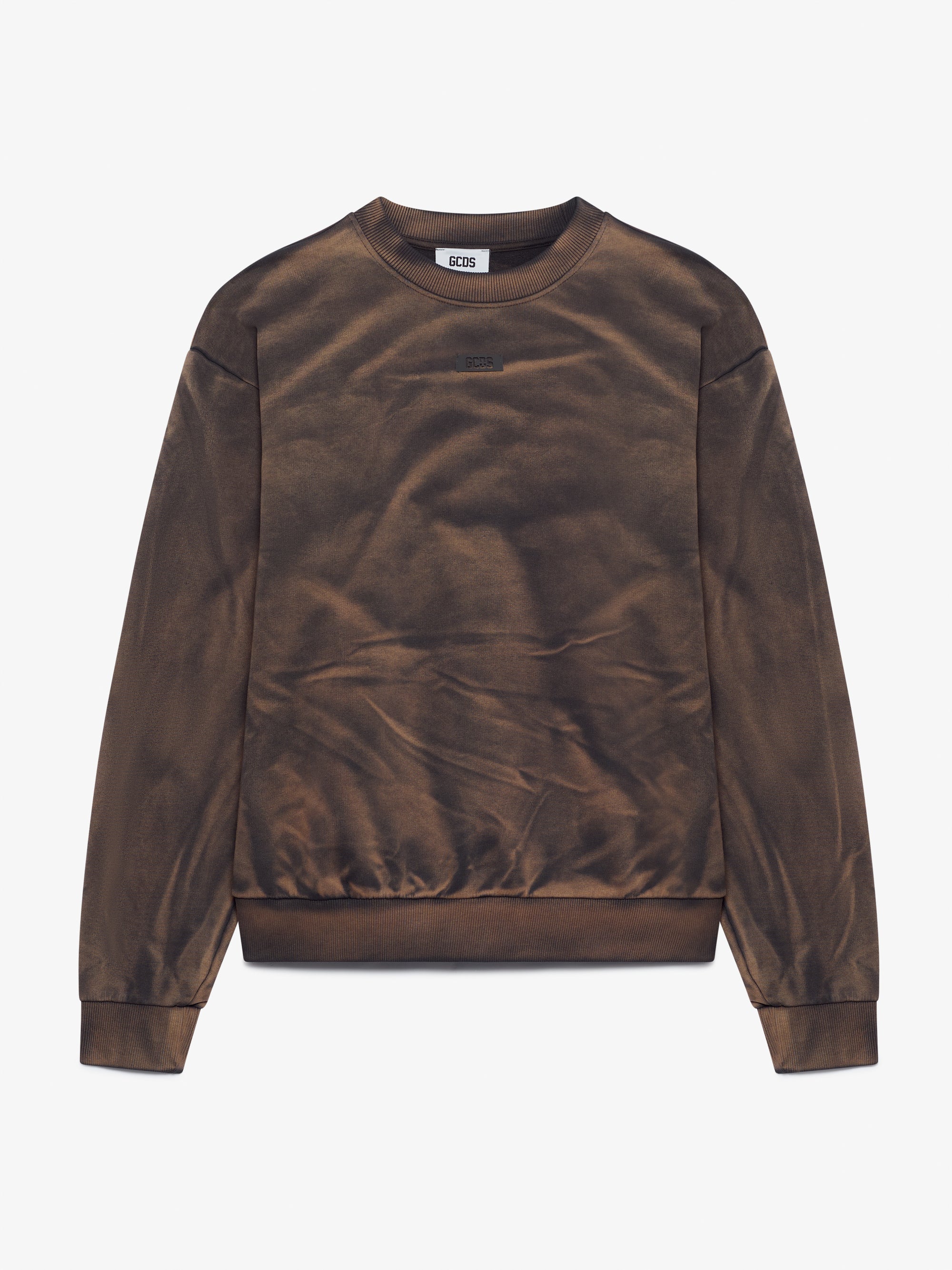 GCDS - פוטר PATCH LOGO SOLARIZED CREWNECK B2CM1512JE7-98 DARK GREY