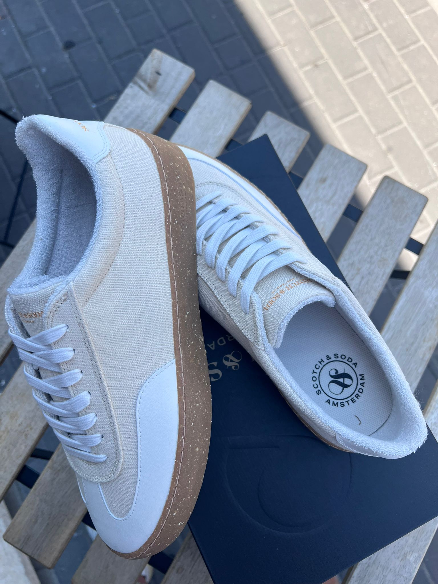 סקוץ’ אנד סודה –  סניקרס U00 Plakka 78702401-Beige