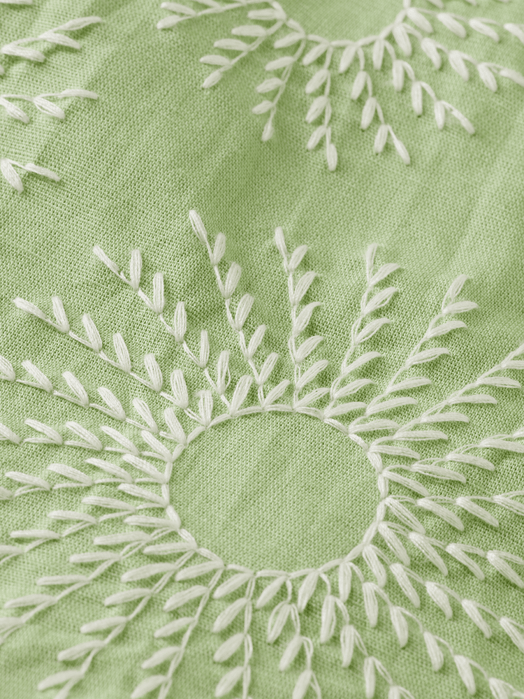 סקוץ' אנד סודה - מכופתרת פשתן רקמה ירוק בהיר 180332 300 SU25