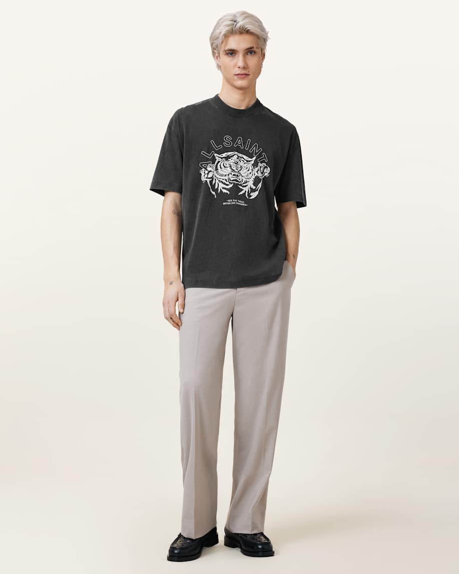 אולסיינטס - אוברסייז שרוול קצר M060PC Washed Black