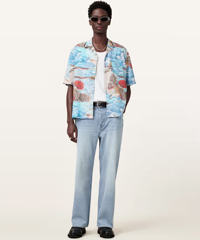 אולסיינטס - מכופתרת ציבעוני  M057SC Willow Blue