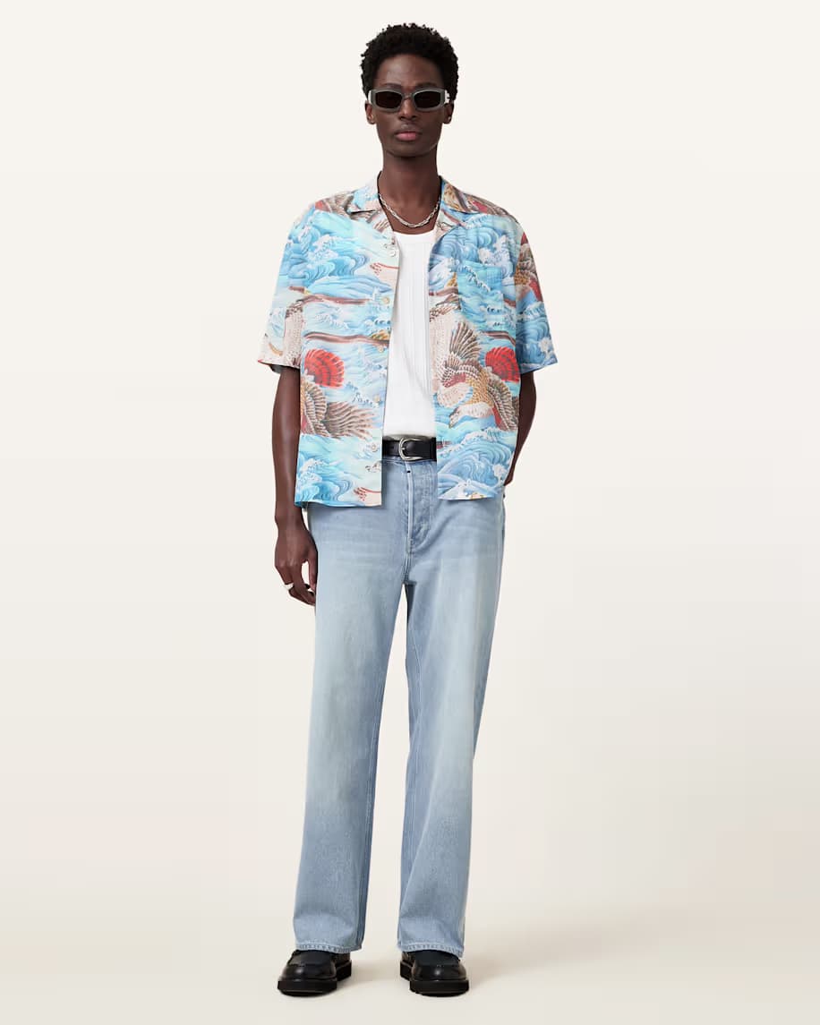 אולסיינטס - מכופתרת ציבעוני  M057SC Willow Blue