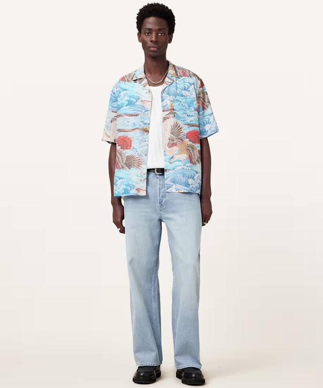 אולסיינטס - מכופתרת ציבעוני  M057SC Willow Blue