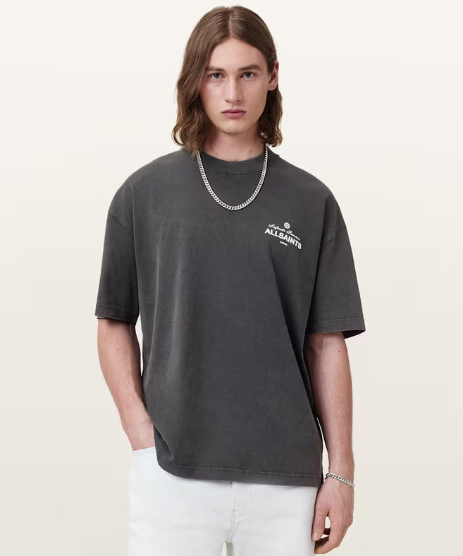 אולסיינטס - אוברסייז שרוול קצר M051PC Washed Black