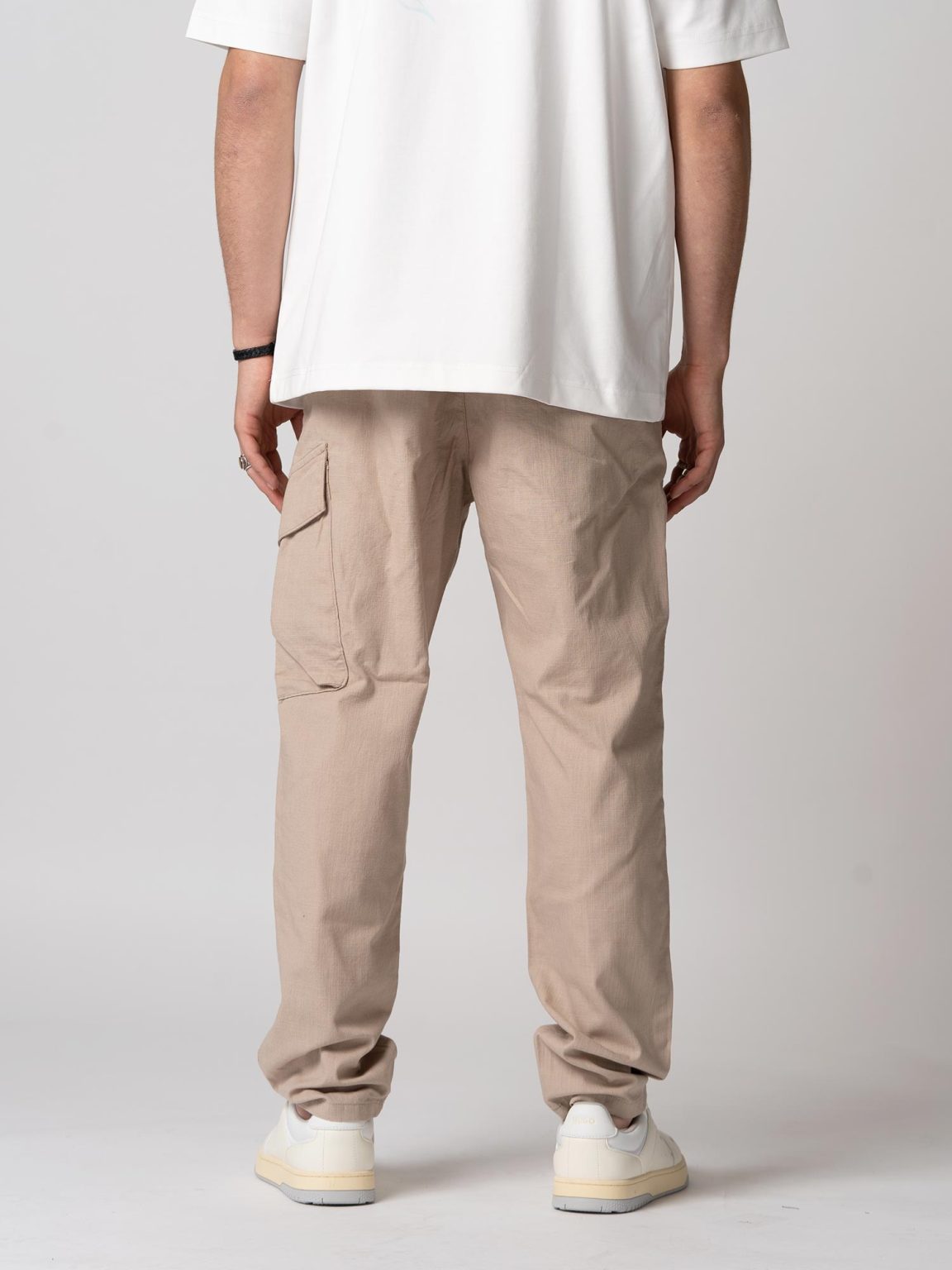 קרייזר - מכנס פשתן  Dana BEIGE-STRAIGHT